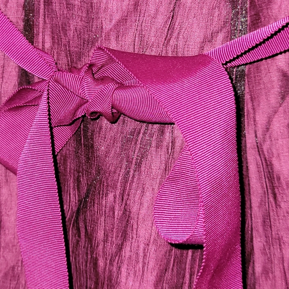 Ann Taylor Loft Petites Fuchsia Linen Blend Strapless Dress Size 0P - Picture 3 of 4